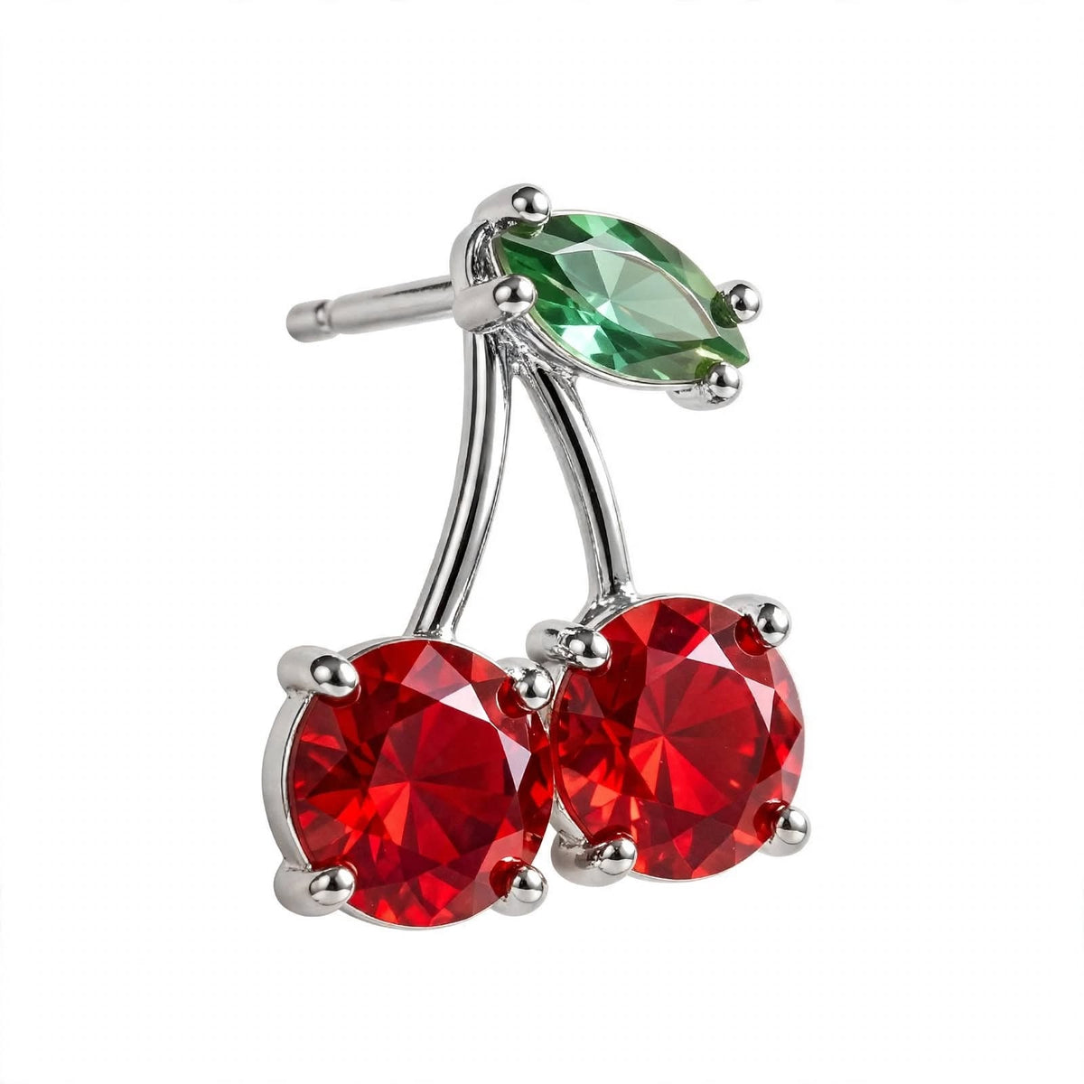 14K Yellow Gold Cherry Stud Earrings