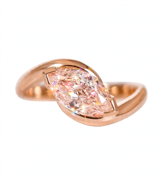 Pink Diamond Marquise Rapture Ring.