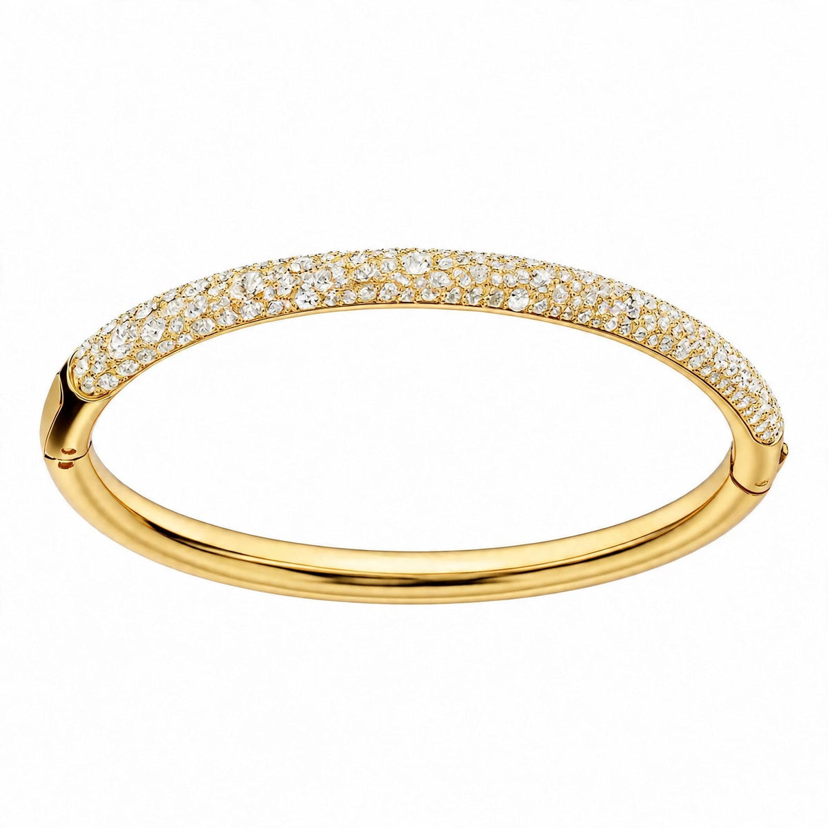18K Rose Gold Snow Pavé Crystal Bangle