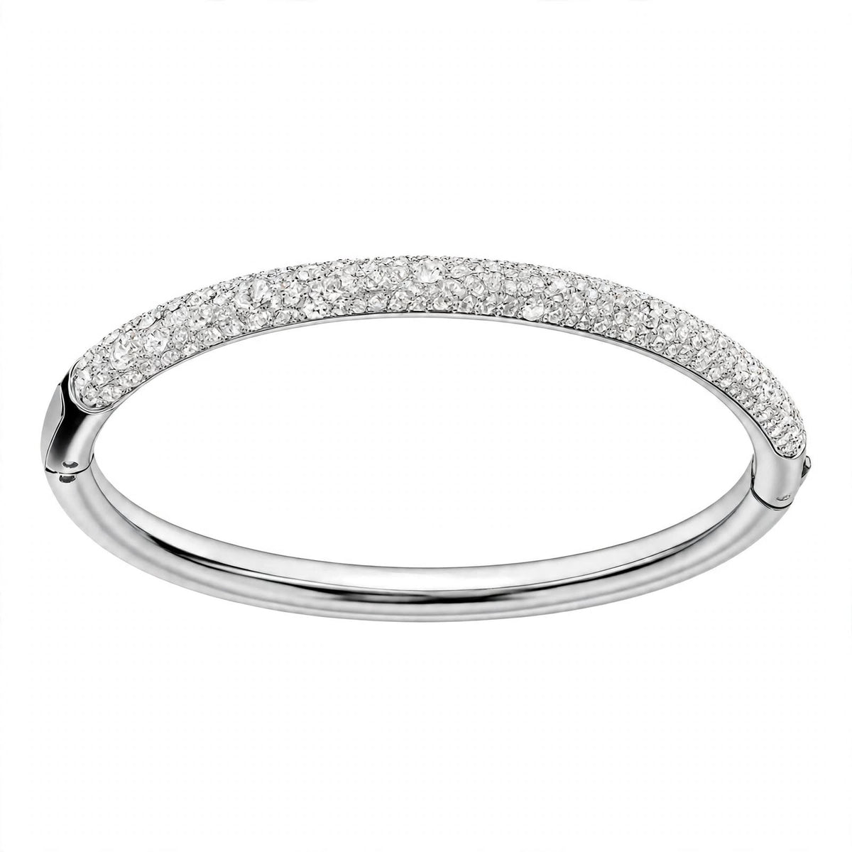 18K Rose Gold Snow Pavé Crystal Bangle