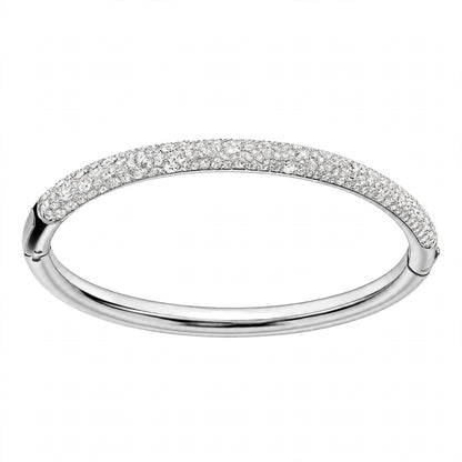 18K Rose Gold Snow Pavé Crystal Bangle