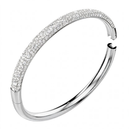 18K Rose Gold Snow Pavé Crystal Bangle