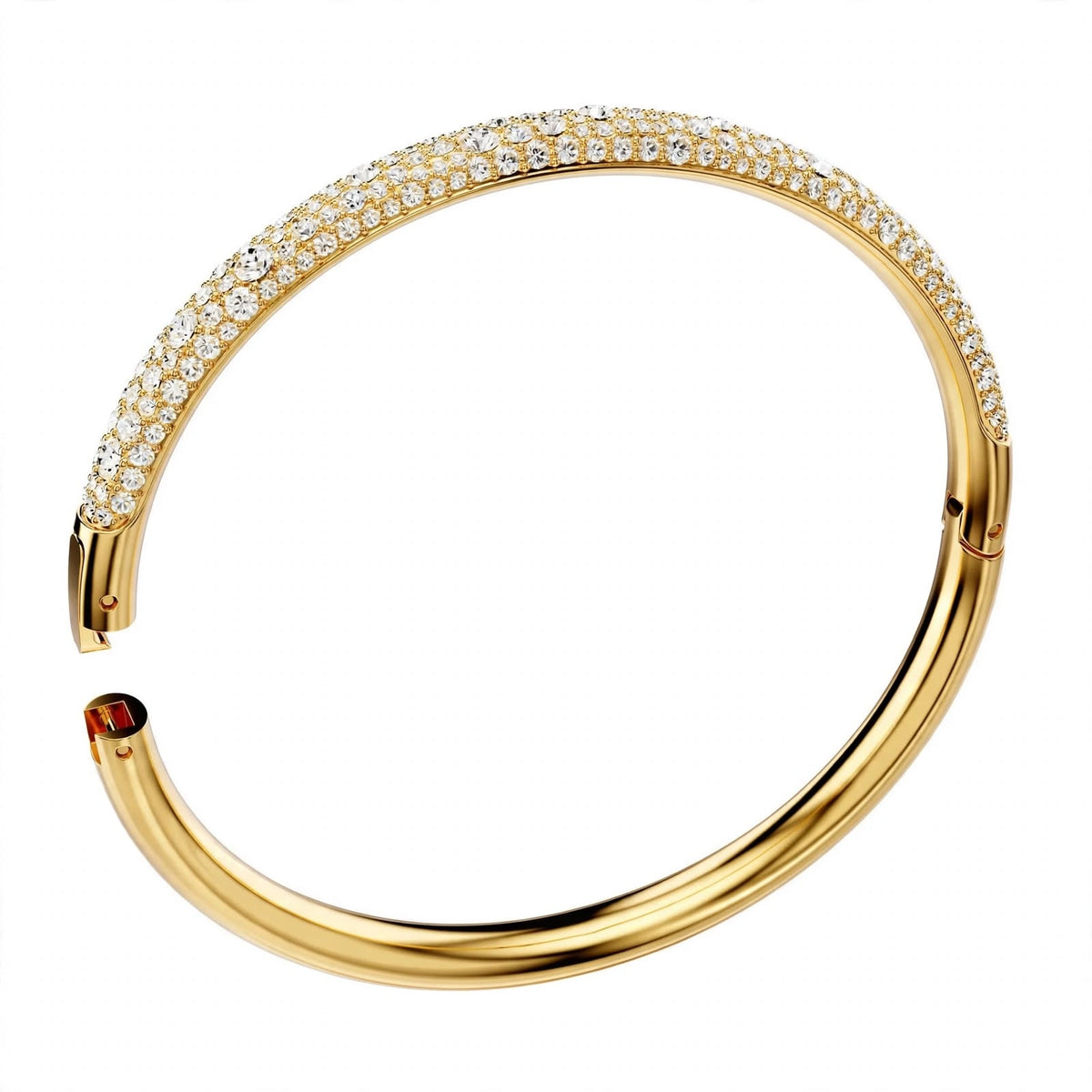 18K Rose Gold Snow Pavé Crystal Bangle