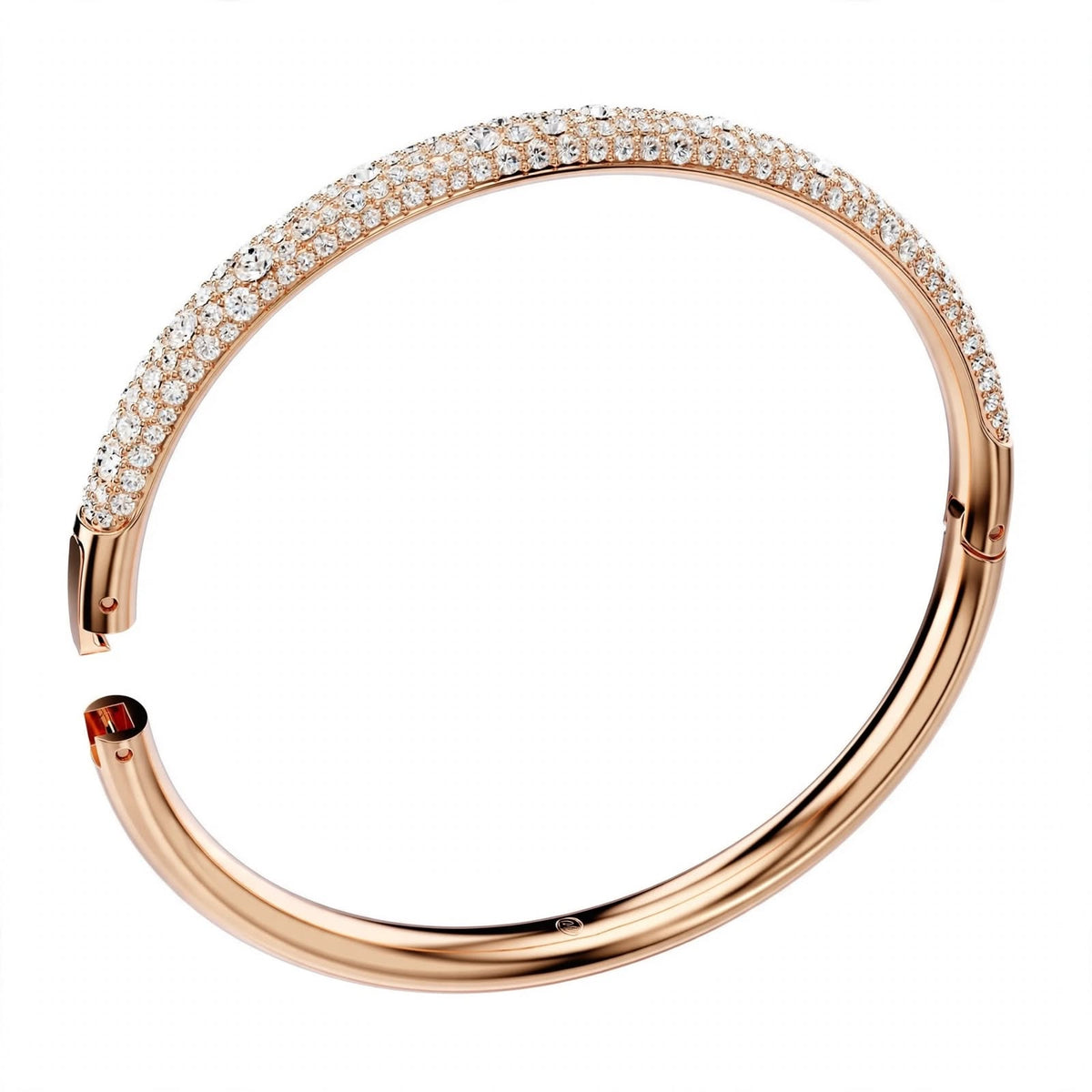 18K Rose Gold Snow Pavé Crystal Bangle