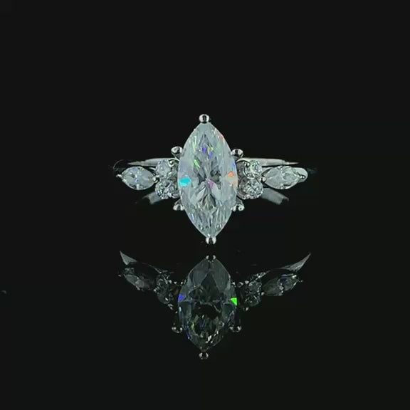 Vintage-Inspired Marquise Cut Engagement Ring