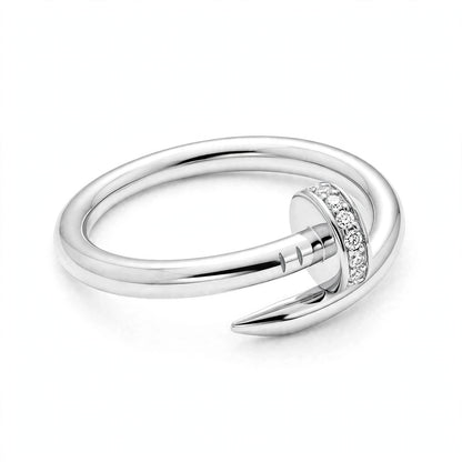 18K Yellow Diamond Nail Bypass Ring