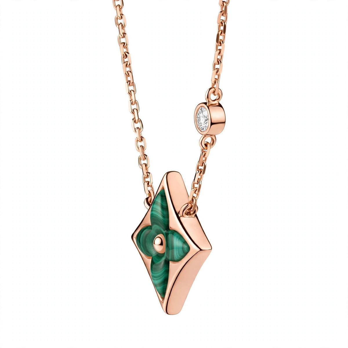 Handmade Mother of Pearl Flower Pendant Necklace