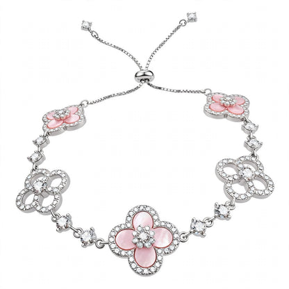 18K Rose Gold Sakura Clover Bracelet