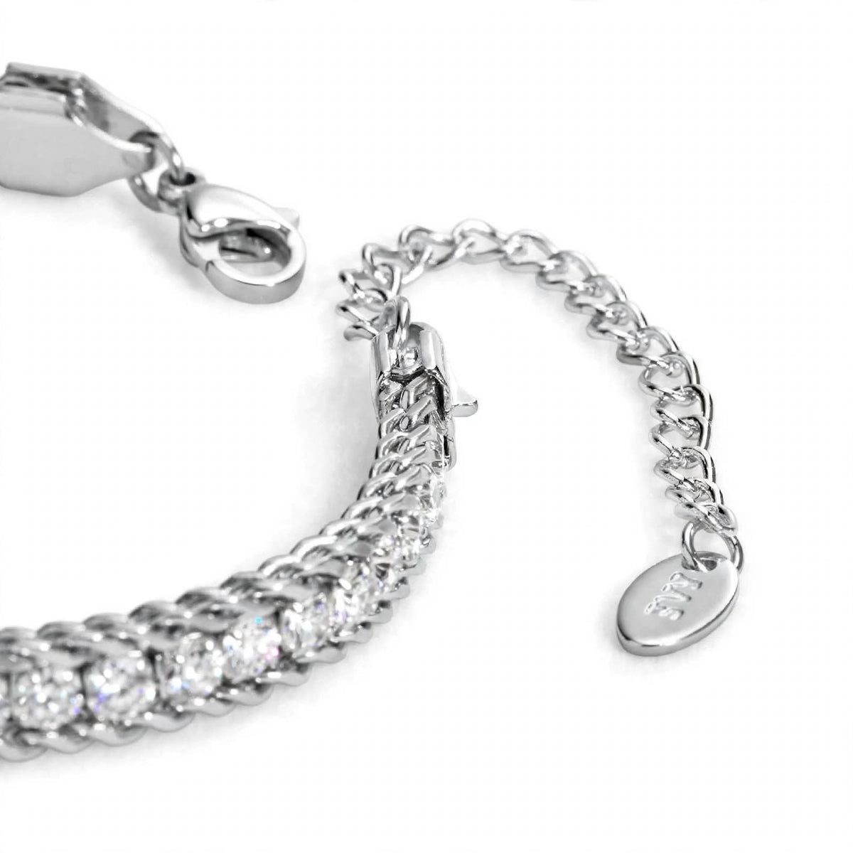 18K Yellow Gold Double Row Tennis Bracelet
