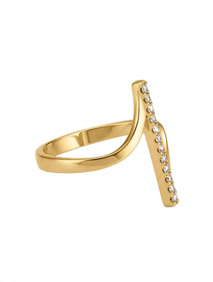 Avenue Diamond Vertical Bar Ring.