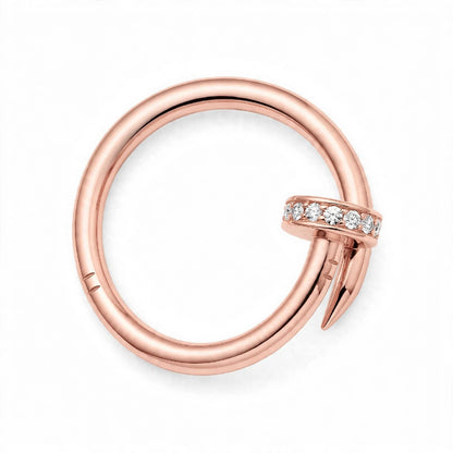 18K Yellow Diamond Nail Bypass Ring