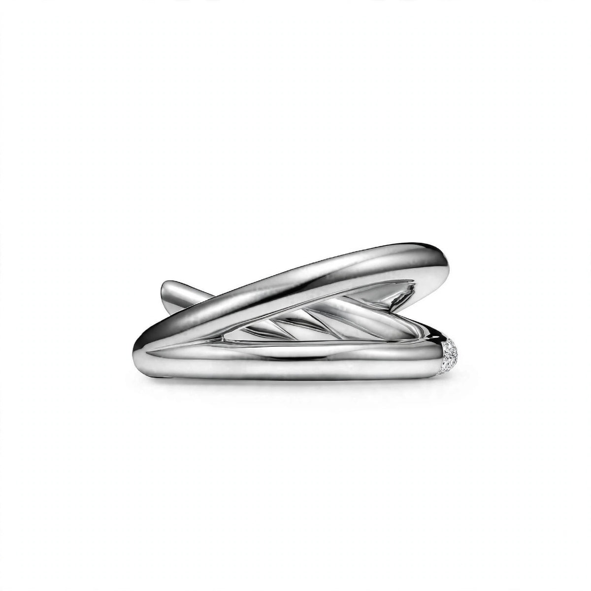18K Yellow Gold Double-Row Knot Statement Ring
