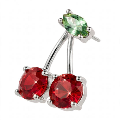 14K Yellow Gold Cherry Stud Earrings