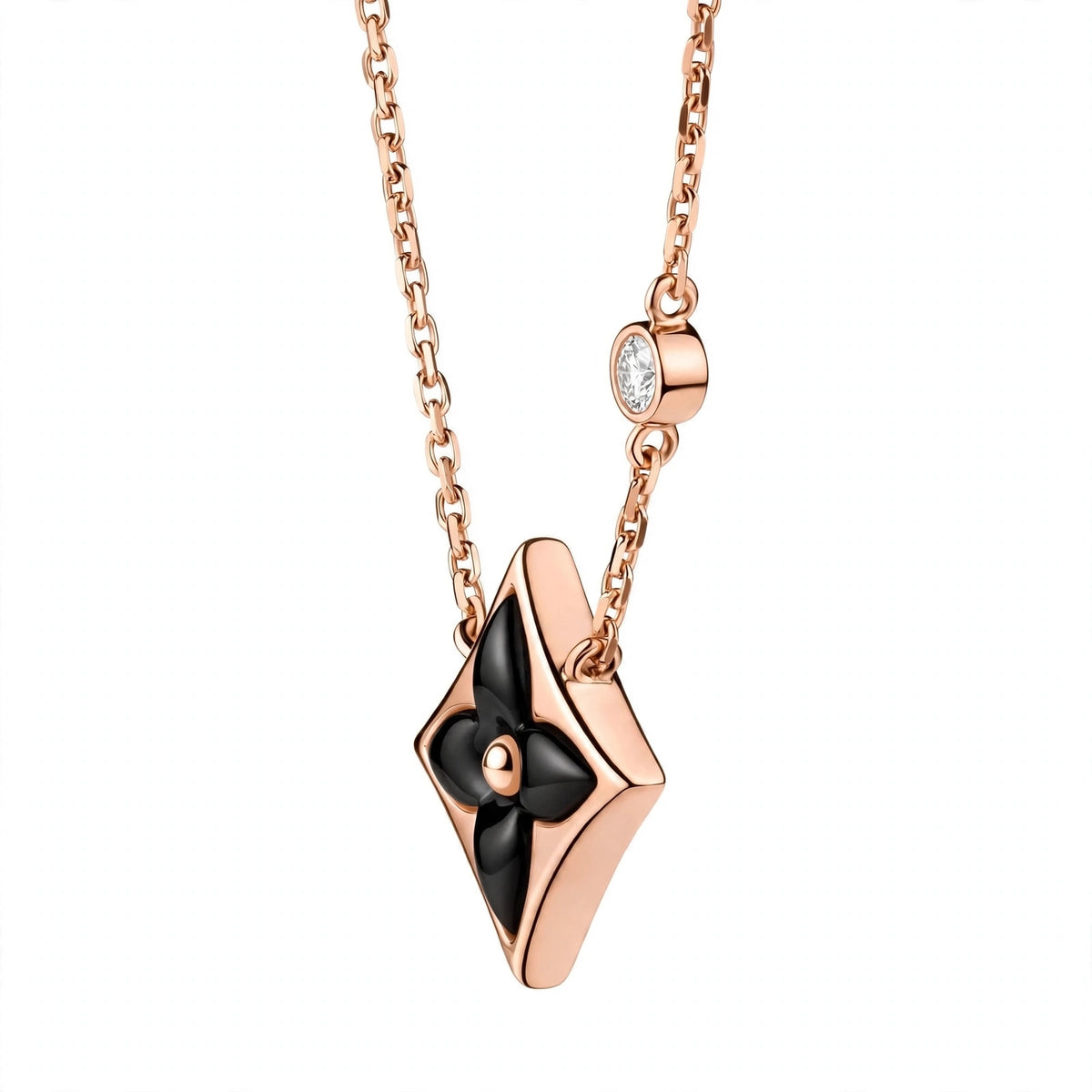 Handmade Mother of Pearl Flower Pendant Necklace