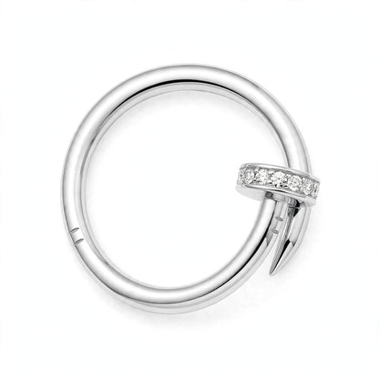 18K Yellow Diamond Nail Bypass Ring