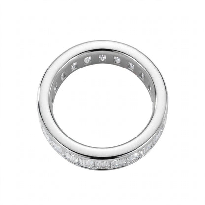 14K Yellow Gold Emerald-Cut Diamond Full Eternity Band