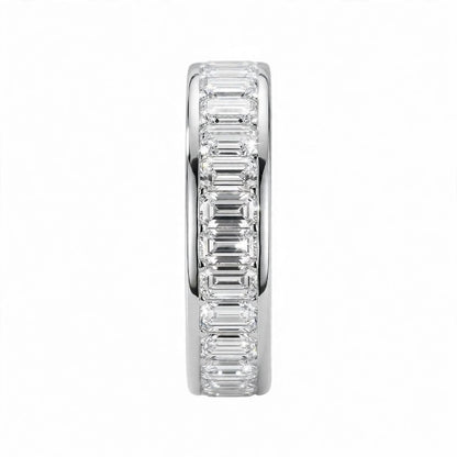 14K Yellow Gold Emerald-Cut Diamond Full Eternity Band