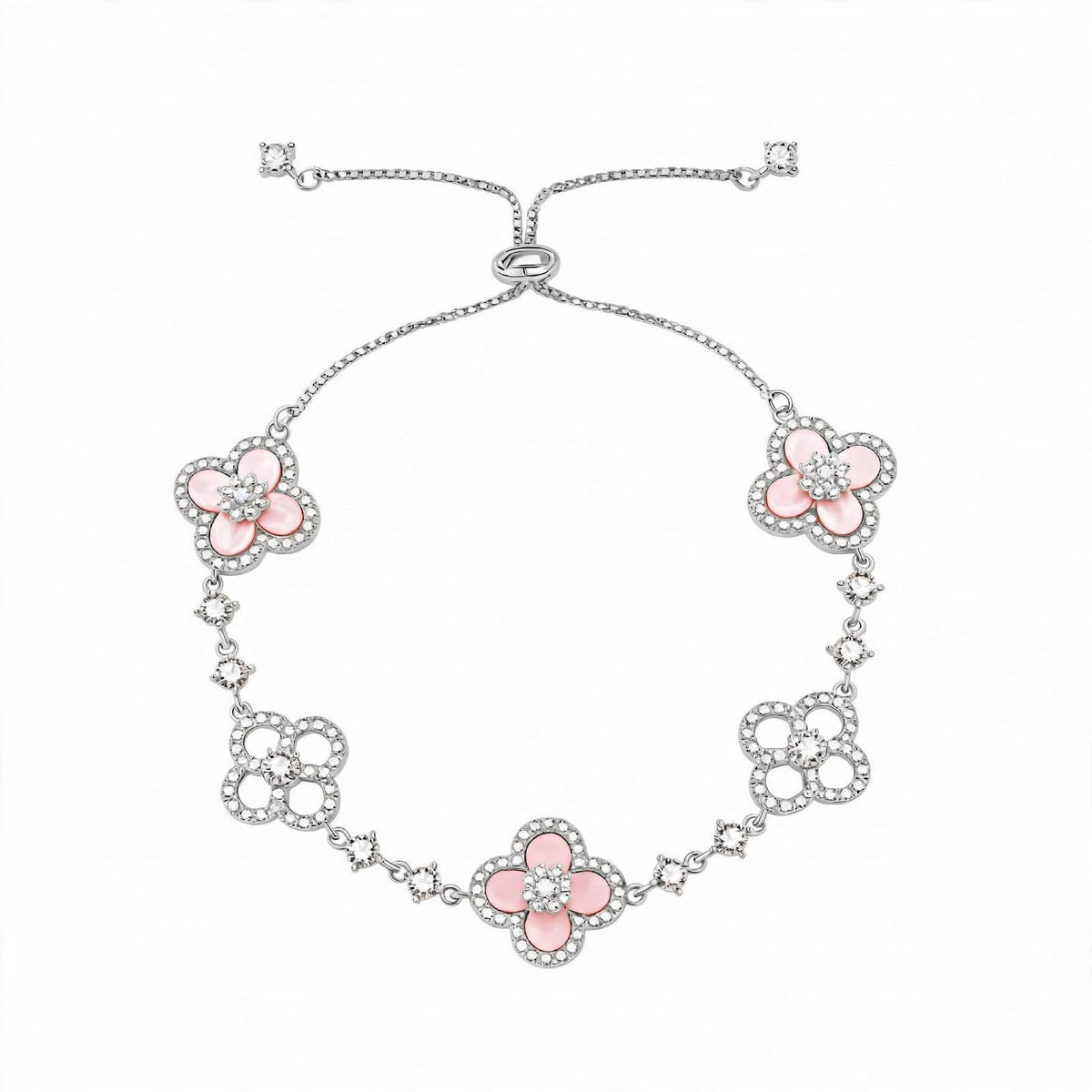 18K Rose Gold Sakura Clover Bracelet